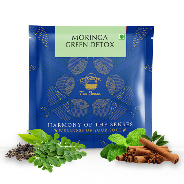 TEA SENSE Moringa Green Detox - 15pc Pyramid Tea Bag