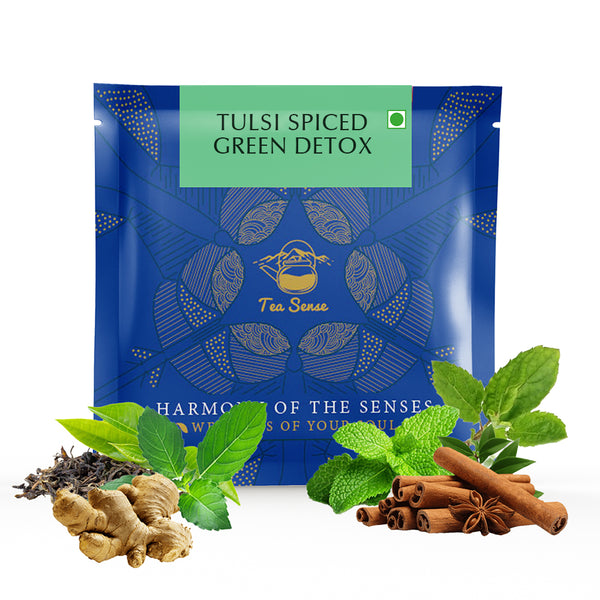 Tulsi Spiced Green Detox - 15pc Pyramid Tea Bags